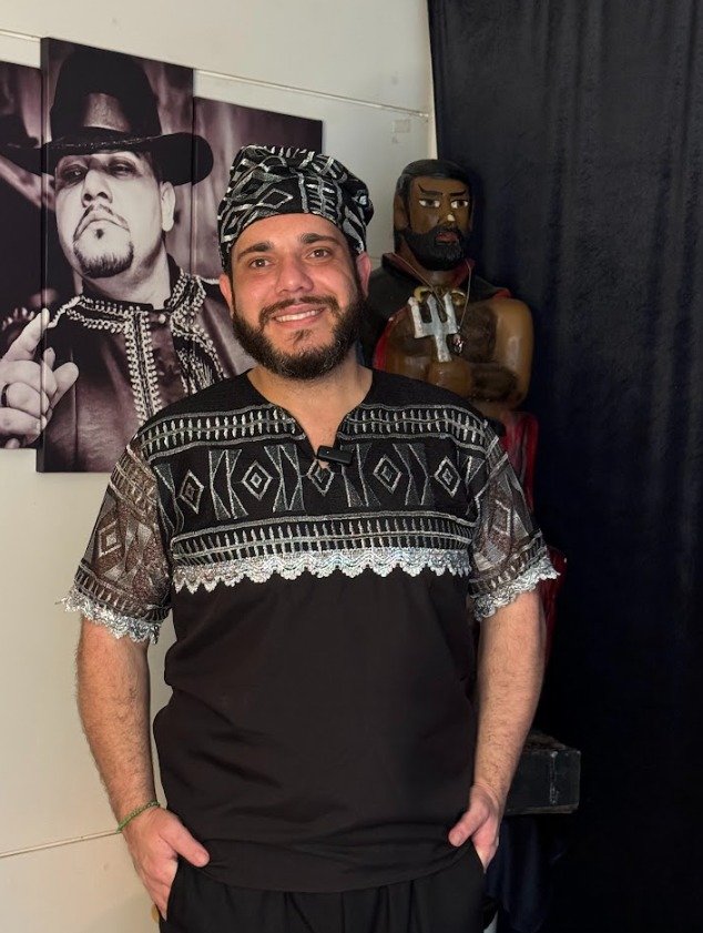 Pai Wesley no templo